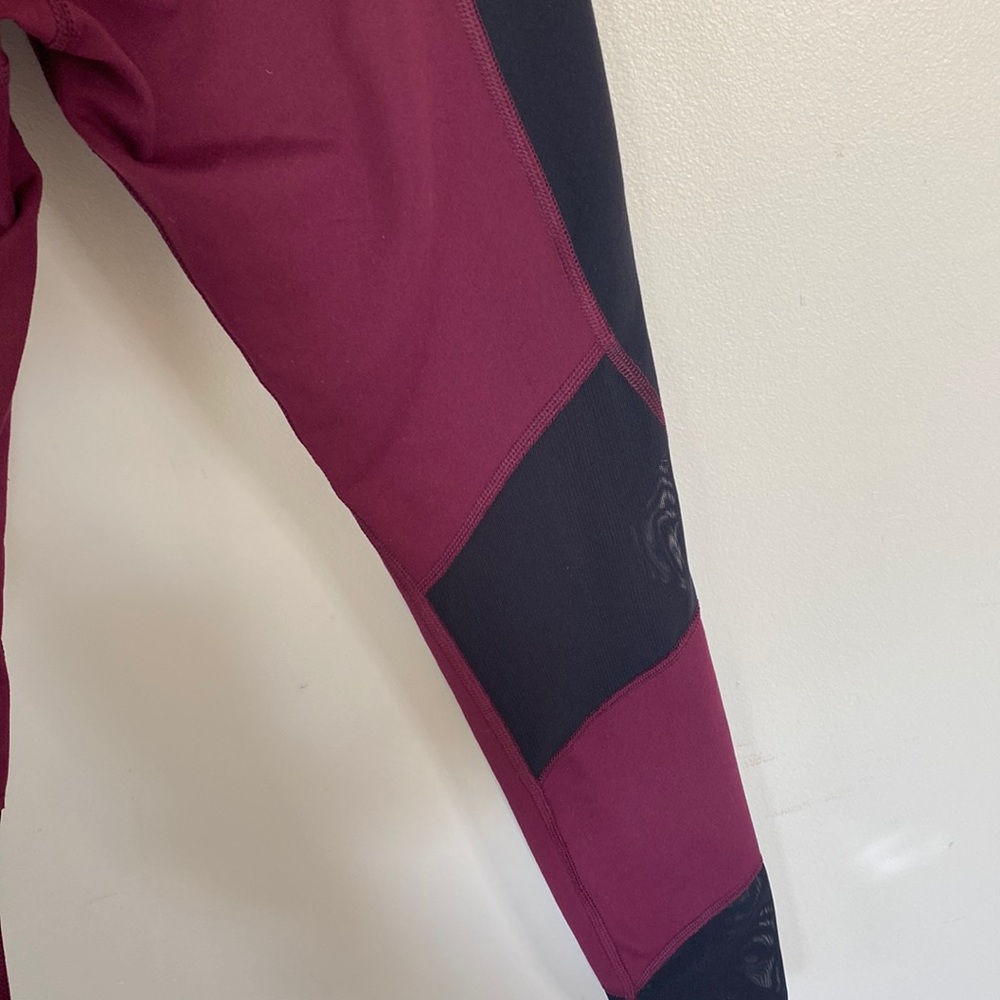 Express Exp Core Performance Leggings - Burgundy … - image 7